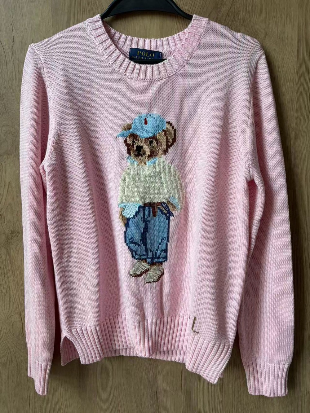 Polo by Ralph Lauren Pink Bear Knit Sweater